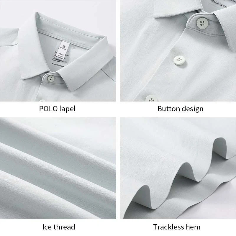 Marshal Custom Logo High Elasticity Slim Fit Soft Cotton Polo Shirt For Men